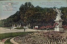 CPA Saint Germain en Laye Rond Point de la Terrasse le Rosarium la Feuille et l'Ouragan de Forestier