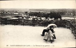 CPA Saint Germain en Laye la Terrasse et vue generale 