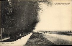 CPA Saint Germain en Laye Perspective de la Terrasse 