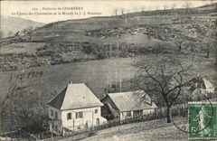CPA Environs de Chambery le Coteau des Charmettes et la Maison de JJ Rousseau 