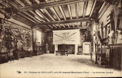 CPA Chateau de Meillant pres St Amand Montrond Cher la Salle des Gardes 