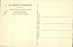 CPA Aix en Provence B du R Fontaine Saint Louis Cours des Arts et Metiers 