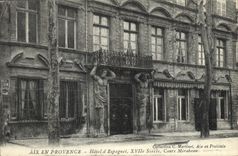 CPA Aix en Provence Hotel d'Espagnet XVII siecle Cours Mirabeau 