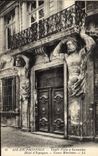 CPA Aix en Provence Vieille Porte a Cariatides Hotel d'Espagnet Cours Mirabeau 