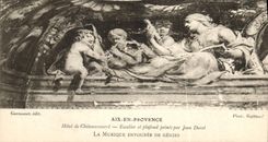 CPA Aix en Provence Hotel de Chateanrenard Escalier et plafond peints par Jean Daret La Musique ento
