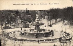 CPA Aix en Provence La Grande Fontaine Place Wilson 