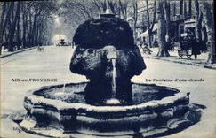 CPA Aix en Provence Fontaine d'eau chaude 
