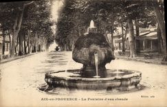 CPA Aix en Provence Fontaine d'eau chaude 
