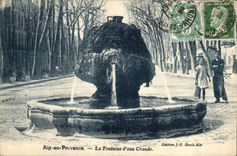 CPA Aix en Provence Fontaine d'eau chaude 