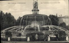 CPA Aix en Provence La Fontaine Monumentale 