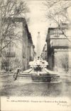 CPA Aix en Provence Fontaine des 4 Dauphins et Rue Cardinale 