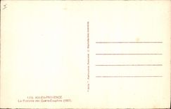 CPA Aix en Provence La Fontaine des Quatre Dauphins 