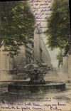 CPA Aix en Provence Fontaine des 4 Dauphins Le Lycee rue Cardinale 