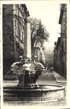 CPA Aix en Provence La Fontaine des Quatre Dauphins et l'Eglise Saint Jean de Malte 