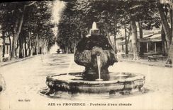CPA Aix en Provence Fontaine d'eau chaude 