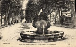 CPA Aix en Provence Fontaine d'eau chaude 