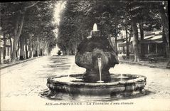 CPA Aix en Provence Fontaine d'eau chaude 