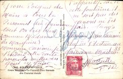 CPA Aix en Provence Cours Mirabeau La Fontaine d'eau thermale dite Fontaine chaude 