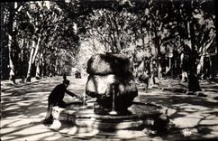 CPA Aix en Provence B du R Fontaine d'Eau chaude sur le Cours Mirabeau 