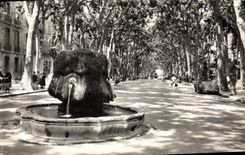 CPA La Cite du Roy Rene Aix en Provence Fontaine Thermale sur le cours Mirabeau 