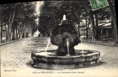CPA Aix en Provence La Fontaine d'eau chaude 