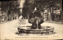 CPA Aix en Provence La Fontaine d'eau chaude 