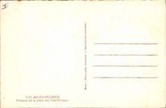 CPA Aix en Provence Fontaine de la place des Trois Ormeaux 