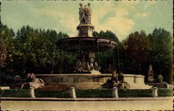 CPA Aix en Provence B du Rh La Grande Fontaine Place de la Rotonde 