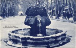 CPA Aix en Provence La Fontaine d'eau chaude 