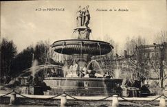 CPA Aix en Provence Fontaine de la Rotonde 