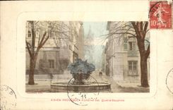 CPA Aix en Provence Fontaine des Quatre Dauphins 