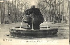 CPA Aix en Provence La Fontaine d'eau chaude 