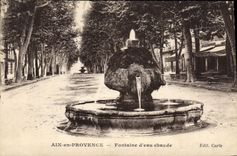 CPA Aix en Provence Fontaine d'eau chaude 