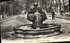CPA Aix en Provence La Fontaine d'eau chaude 
