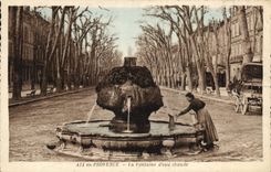CPA Aix en Provence La Fontaine d'eau chaude 