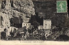 CPA La Sainte Baume Facade de la Grotte 