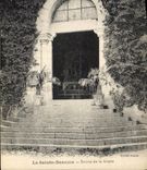 CPA La Sainte Beaume Entree de la Grotte 