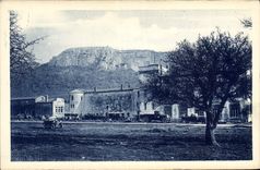 CPA La Sainte Baume Depart des Cars 