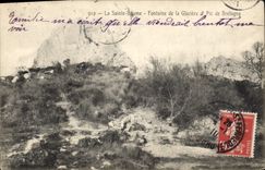 CPA La Sainte Baume Fontaine de la Glaciere et Pic de Bretagne 