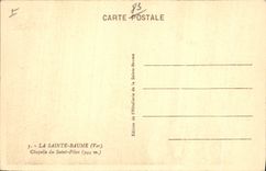 CPA La Sainte Baume Var Chapelle du Saint Pilon 