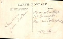 CPA La Sainte Baume Interieur de la Grotte 