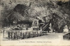 CPA La Sainte Baume Interieur de la Grotte 