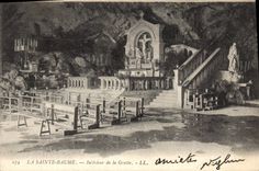 CPA La Sainte Baume Interieur de la Grotte 