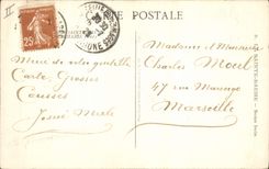 CPA La Sainte Baume Sous Bois Automobile