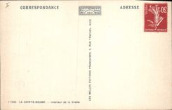 CPA La Sainte Baume Interieur de la Grotte 