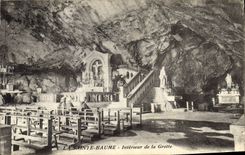 CPA La Sainte Baume Interieur de la Grotte 