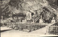 CPA La Sainte Baume Interieur de la Grotte 