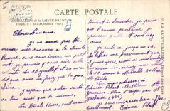 CPA Hotellerie de la Sainte Baume St Zacharie Var 