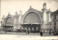CPA Tours La Gare 
