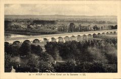 CPA Agen Le Pont Canal sur la Garonne 